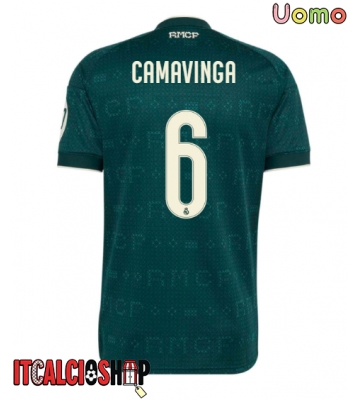 Real Madrid Eduardo Camavinga #6 Seconda Maglia 2026-27 Manica Corta Real Madrid Eduardo Camavinga #6 Seconda Maglia 2026-27 Manica Corta